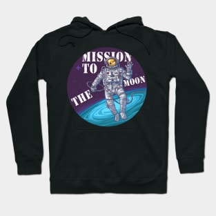 Funny Mission To The Moon Doge-1 Dogecoin Hodl Crypto Hoodie